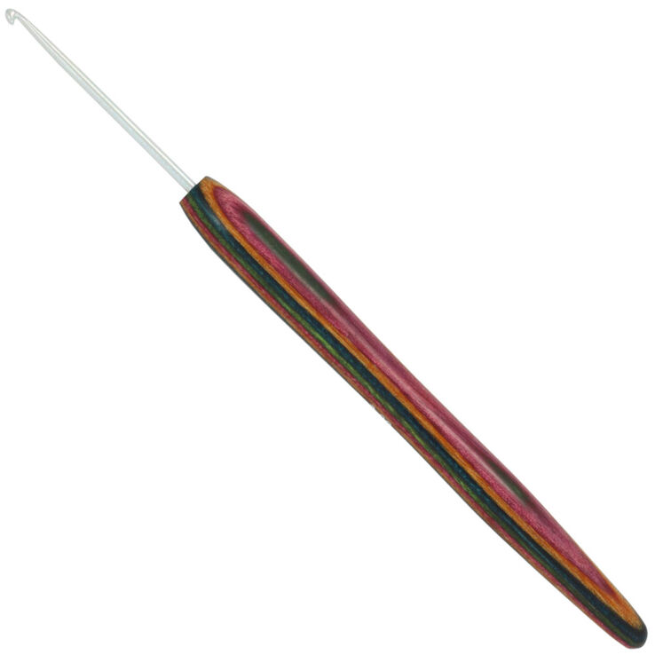 Lana Grossa Uld Hæklenål Aluminium Træskaft Design Træ Color Str. 2,0