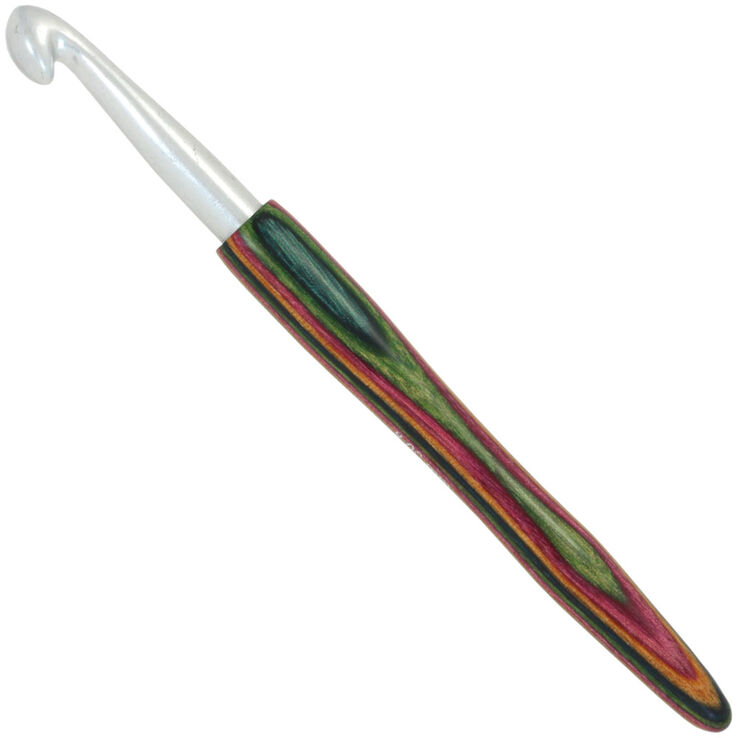 Lana Grossa Uld Hæklenål Aluminium Træskaft Design Træ Color Str. 8,0