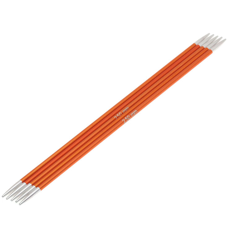 Lana Grossa Strømpepinde Sæt Aluminium Rainbow Str. 2,5/15cm