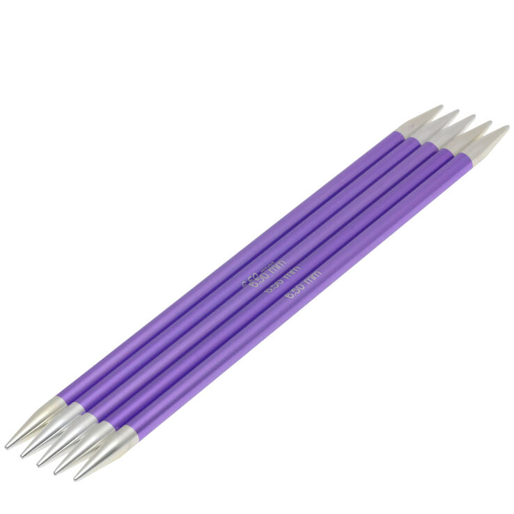 Lana Grossa Strømpepinde Sæt Aluminium Rainbow Str. 6,5/20cm
