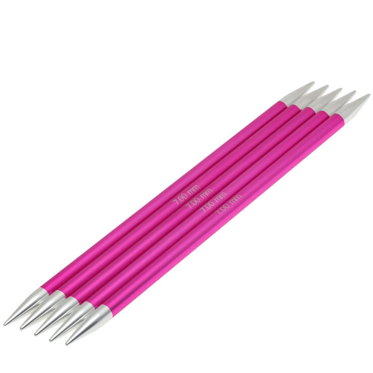 Lana Grossa Strømpepinde Sæt Aluminium Rainbow Str. 7,0/20cm