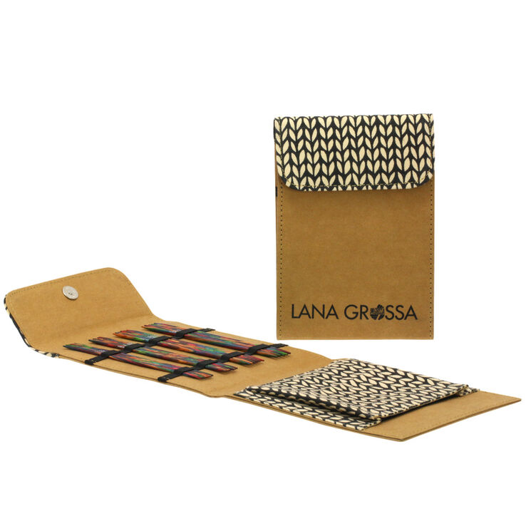 Lana Grossa  Strømpepinde-sæt Design-træ Multicolor, 15 cm (brun) 