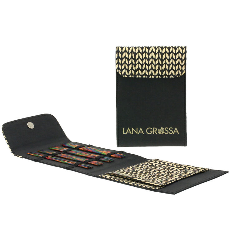Lana Grossa Strømpepinde-sæt Design-træ Multicolor, 15 cm (sort)
