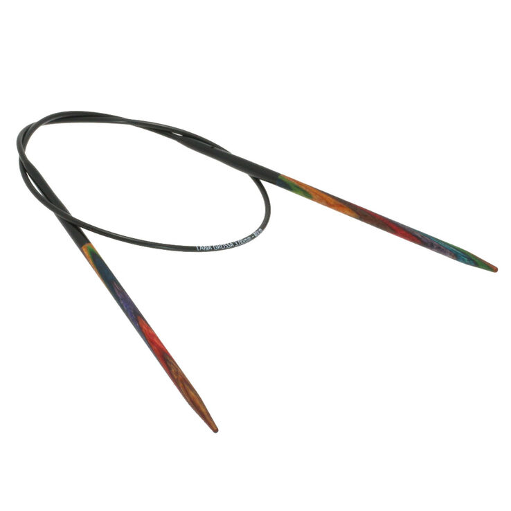 Lana Grossa Rundpind Design Træ Multicolor Str. 3,5/40cm