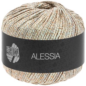 Lana Grossa ALESSIA | 101-sølv/gylden/kobber/grå