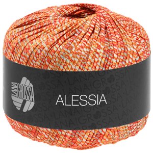 Lana Grossa ALESSIA | 011-rød/orange/ecru
