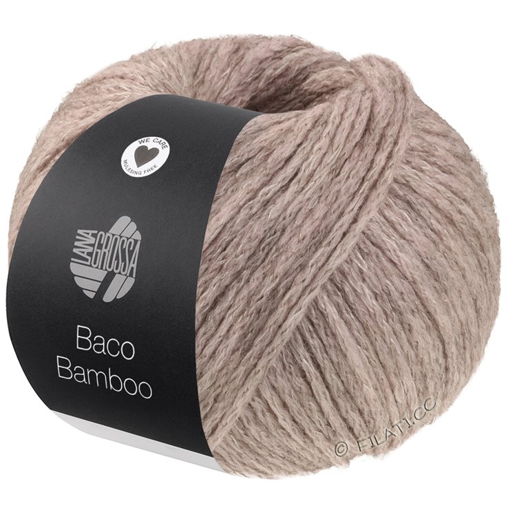 Lana Grossa BACO BAMBOO | 01-grå rosa