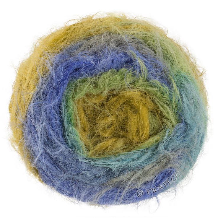 Lana Grossa BASTA MISTA | 101-sennep/lindgrøn/royal/jeans/grå/musegrå