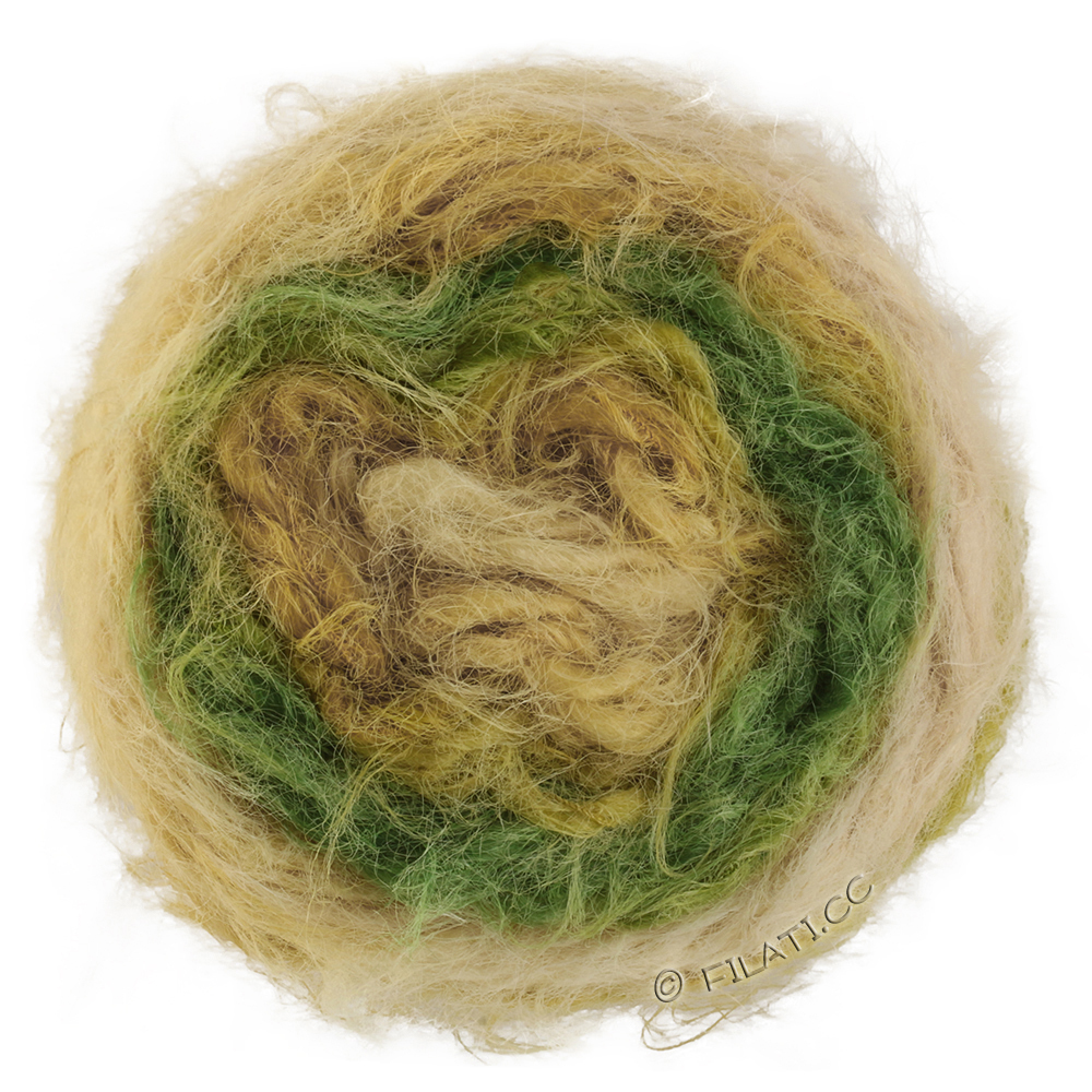 Lana Grossa  | 102-pastelgul/sennep/lindgrøn/æblegrøn