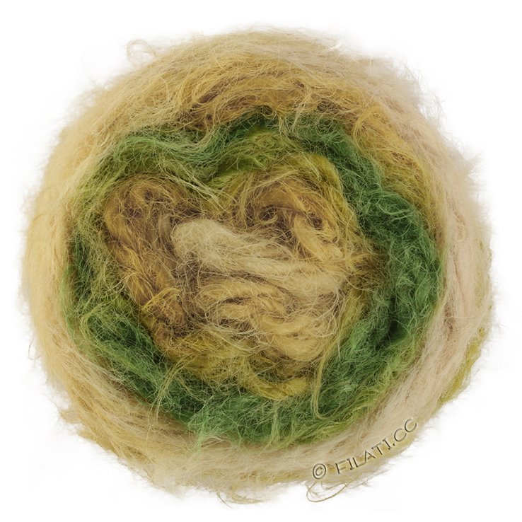 Lana Grossa BASTA MISTA | 102-pastelgul/sennep/lindgrøn/æblegrøn