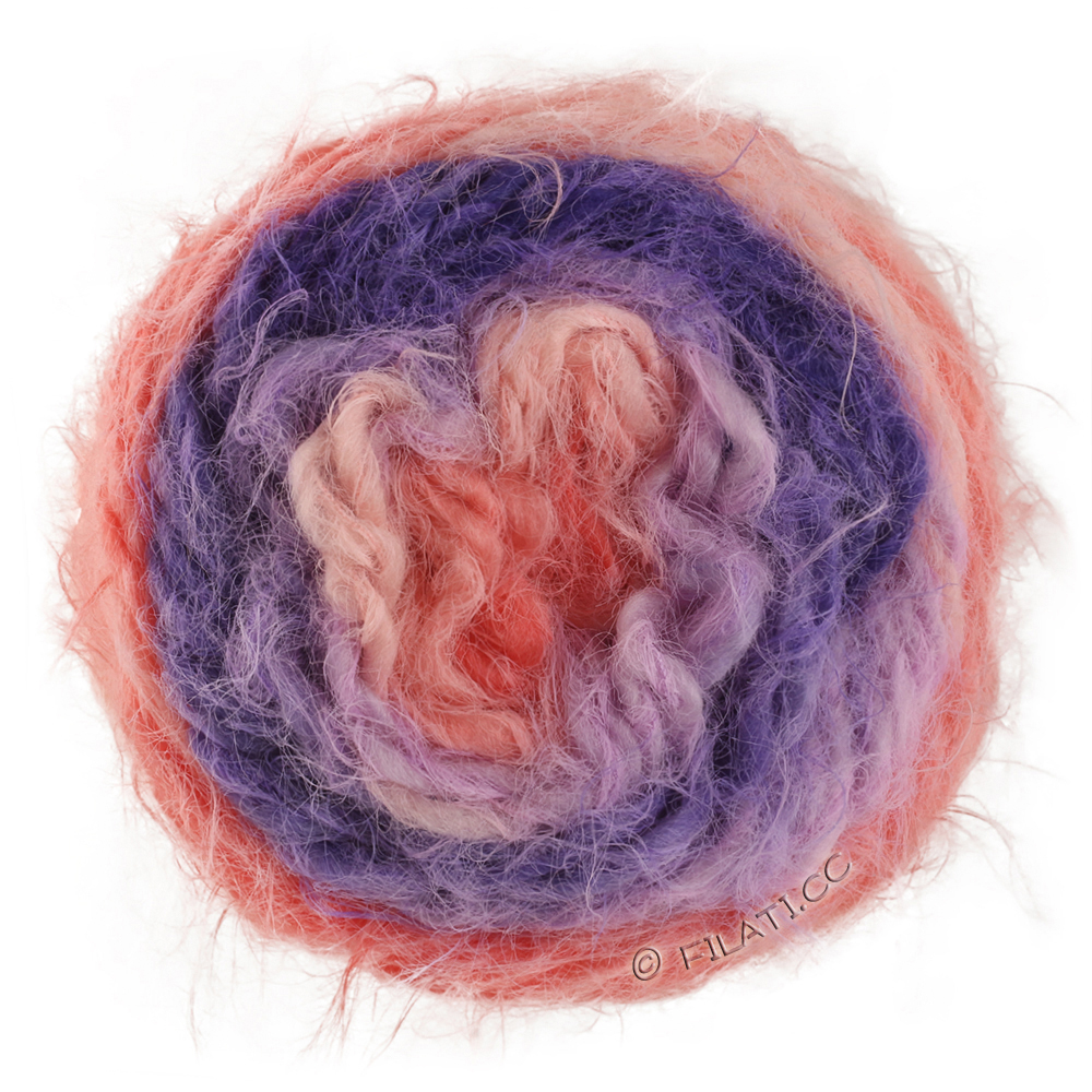 Lana Grossa  | 105-laks/pudder rosa/syren/blålilla/violet