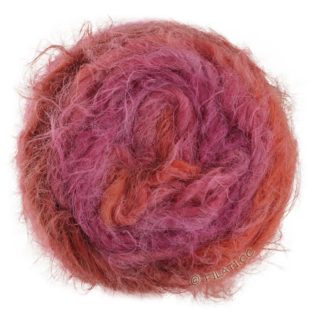 Lana Grossa  | 107-rødviolet/fuchsia/gammelrosa/vinrød/burgund