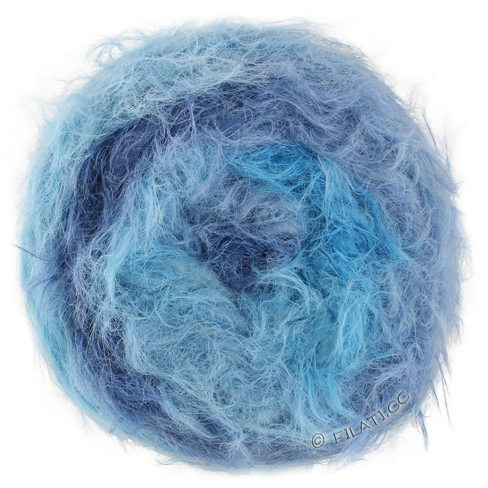 Lana Grossa  | 110-turkis/adriablå/dueblå/mørk blå