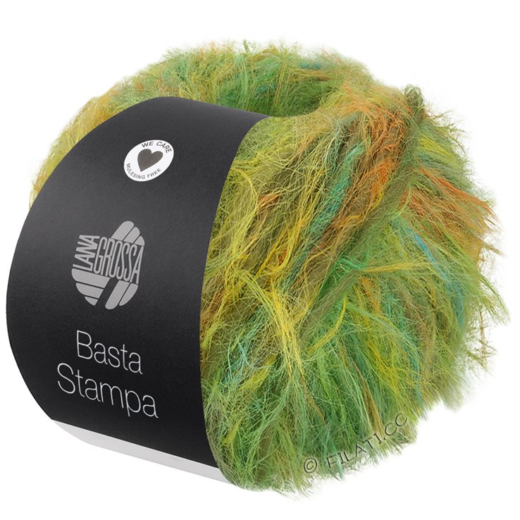 Lana Grossa BASTA STAMPA | 201-gul/orange/grøn/pistacie