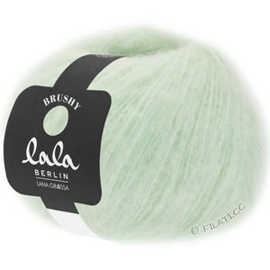 Lana Grossa BRUSHY Uni/Print (lala BERLIN) | 016-hvidgrøn