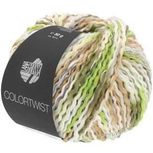 Lana Grossa COLORTWIST | 10-rå hvid/kamel/lys grå/grå/lys grøn/oliven