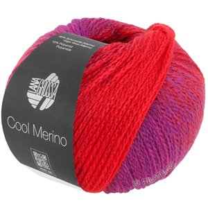 Lana Grossa COOL MERINO Dégradé | 306-rødviolet/mørk rød/rød