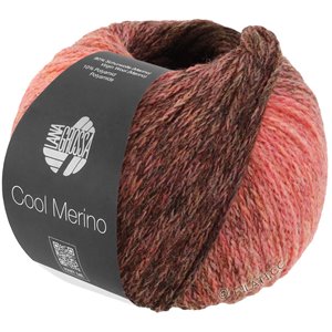 Lana Grossa COOL MERINO Dégradé | 307-mørk brun/rødbrun/laksorange