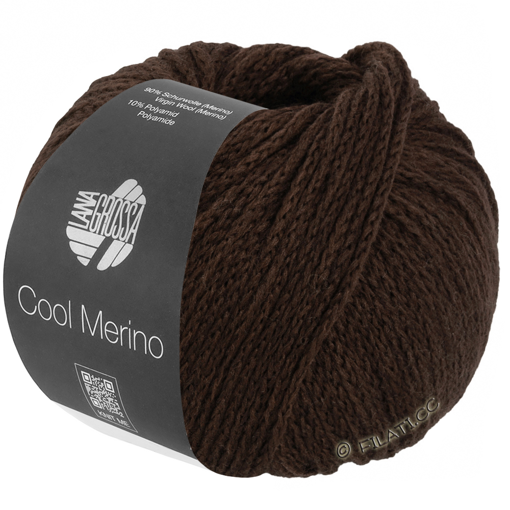 Lana Grossa COOL MERINO | 044-mørk gråbrun
