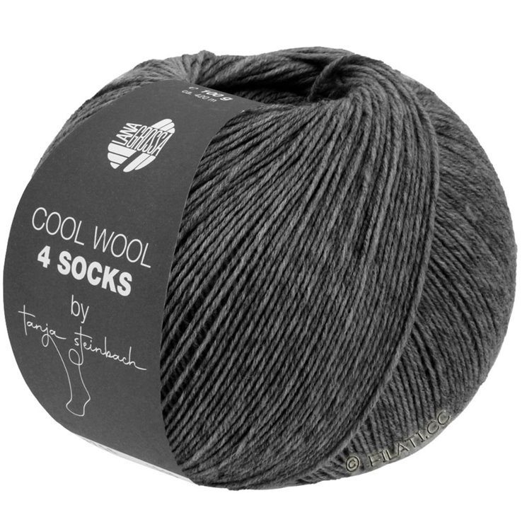 Lana Grossa COOL WOOL 4 SOCKS | 7707-antracit