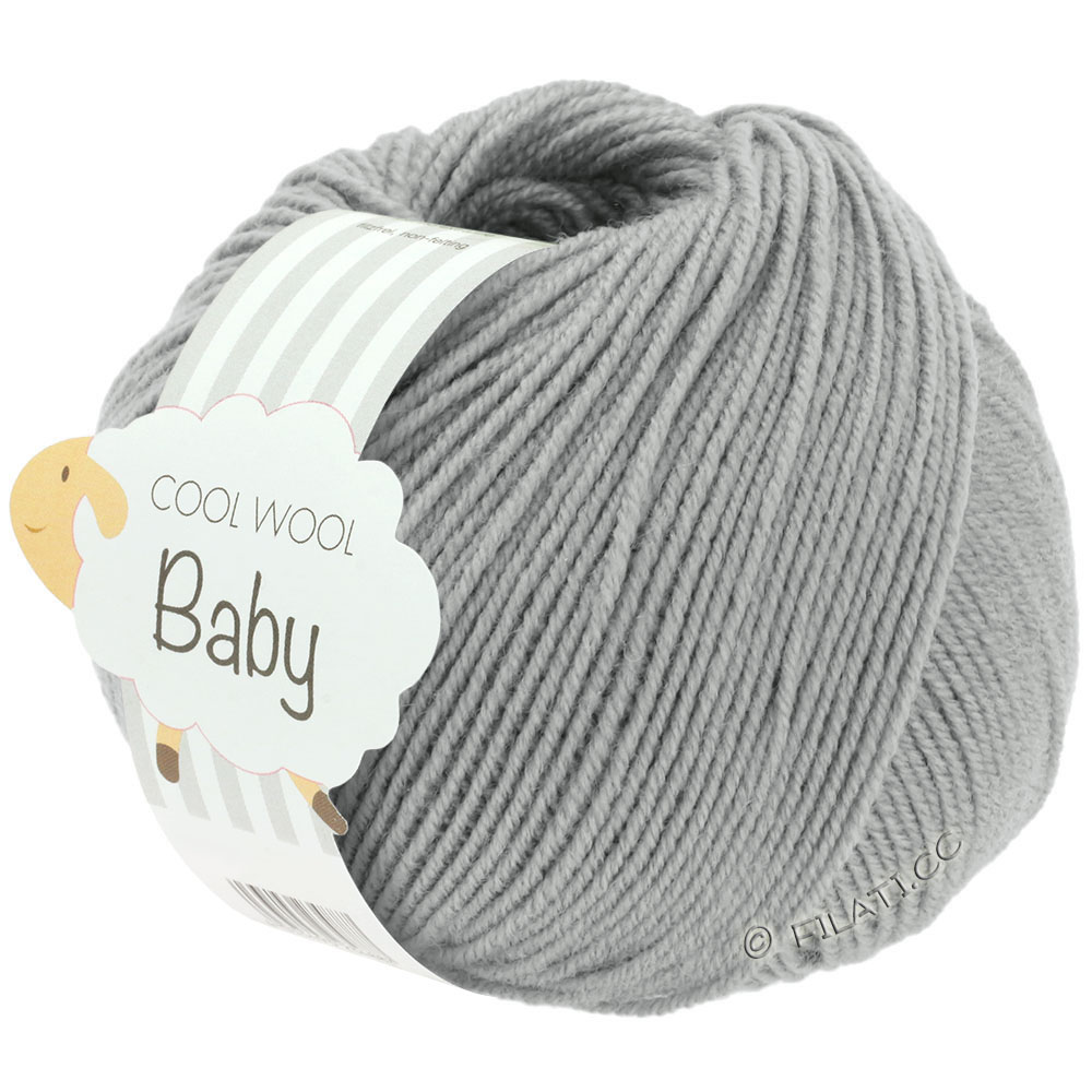 Lana Grossa COOL WOOL Baby 25g | 241-lys grå