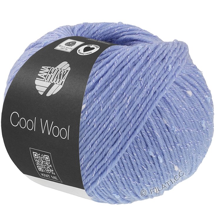 Lana Grossa COOL WOOL Dots | 01-lys blå
