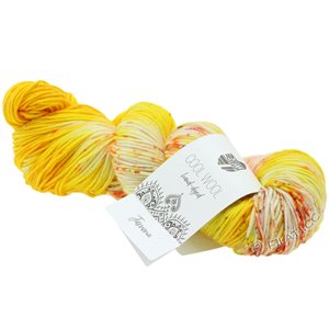 Lana Grossa COOL WOOL  Hand-dyed | 108-gul/creme/fuchsia/oliven