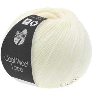 Lana Grossa COOL WOOL Lace | 14-rå hvid