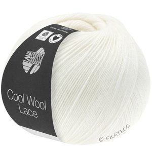 Lana Grossa COOL WOOL Lace | 28-hvid