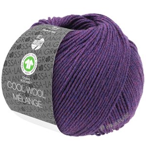 Lana Grossa COOL WOOL  Melange (GOTS) | 103-mørk violet meleret