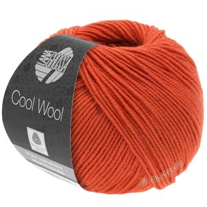 Lana Grossa COOL WOOL   Uni/Melange/Neon | 2066-orangerød