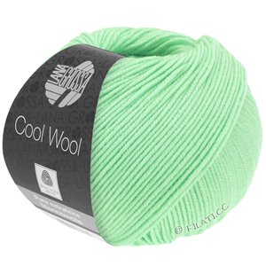 Lana Grossa COOL WOOL   Uni/Melange/Neon | 2087-hvidgrøn