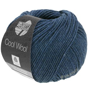 Lana Grossa COOL WOOL   Uni/Melange/Neon | 0490-mørk blå