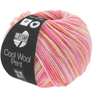 Lana Grossa COOL WOOL  Print | 726-rosa/pink/koral/ecru