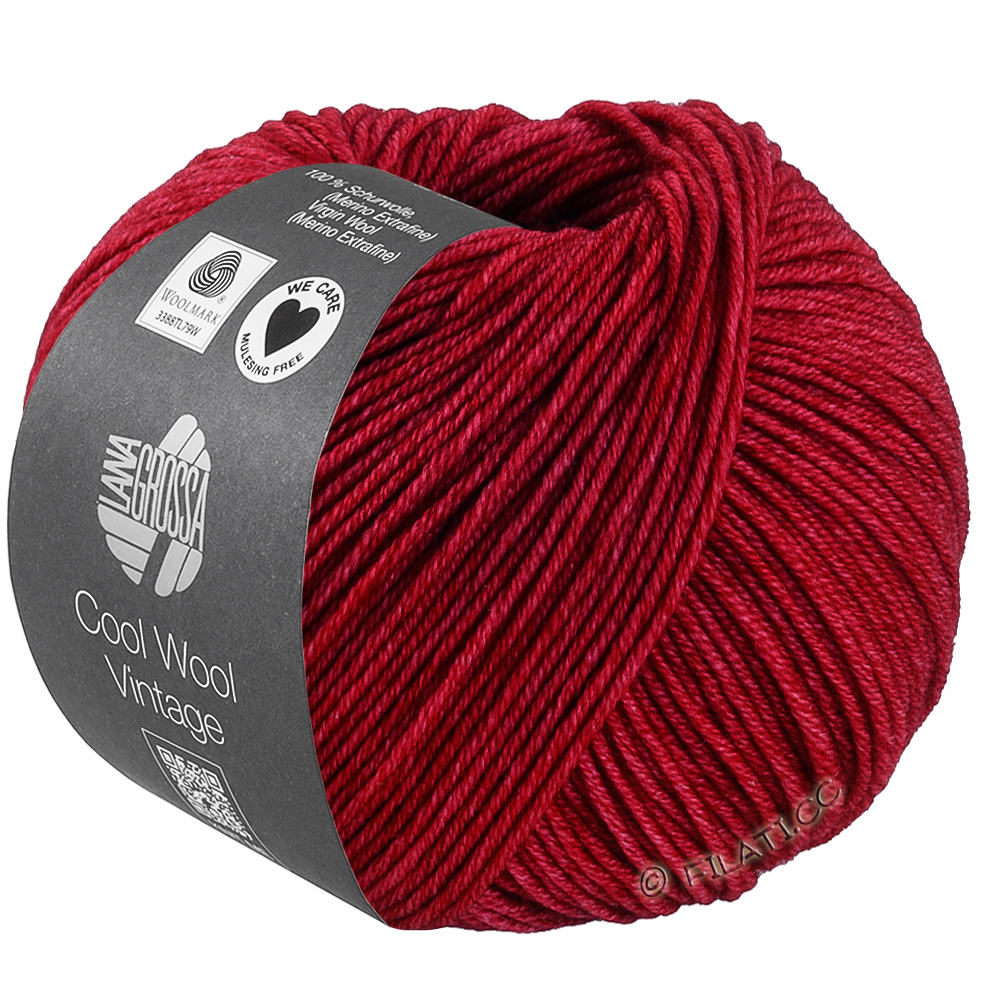 Lana Grossa COOL WOOL Vintage | 7398-ildrød