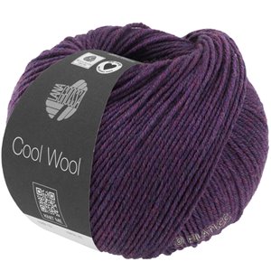 Lana Grossa COOL WOOL Mélange (We Care) | 1403-mørk violet meleret