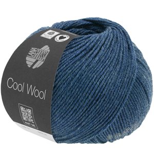 Lana Grossa COOL WOOL Mélange (We Care) | 1490-mørk blå meleret