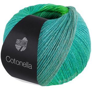 Lana Grossa COTONELLA | 09-turkis/mintgrå/majgrøn/karry/okker/græsgrøn/turkisgrøn/lys grøn