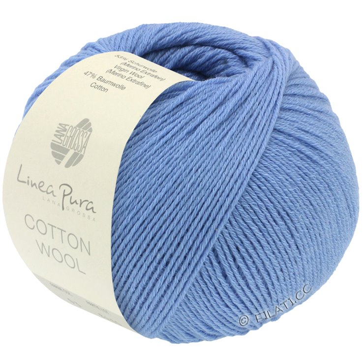 Lana Grossa COTTON WOOL (Linea Pura) | 04-blå