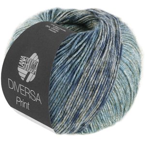 Lana Grossa DIVERSA PRINT | 105-gråblå/stengrå/antracit/jeans/natblå