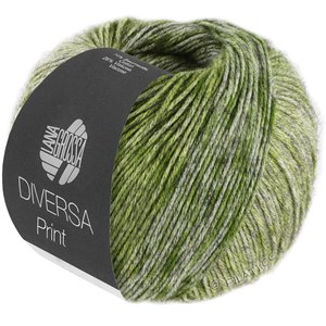 Lana Grossa DIVERSA PRINT | 107-oliven/grøn/gulgrøn/skog grøn/grågrøn