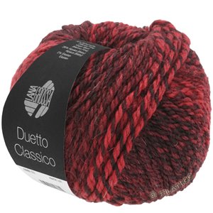 Lana Grossa DUETTO CLASSICO | 03-vinrød/mørk rød/sortrød
