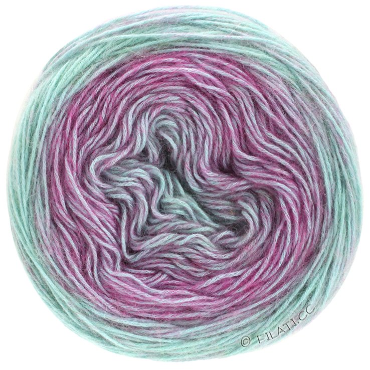 Lana Grossa ECOPUNO Dégradé | 401-fuchsia/mynte