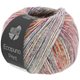 Lana Grossa ECOPUNO Print | 605-lys beige/turkis/petrol/aubergine/vinrød
