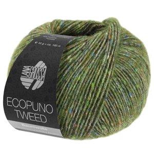 Lana Grossa ECOPUNO Tweed | 305-olivengrøn meleret