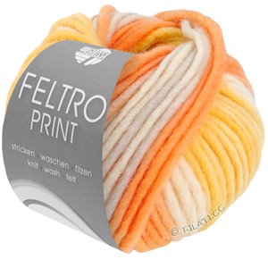 Lana Grossa FELTRO Print | 1300-natur/gul/apricot/lys grå