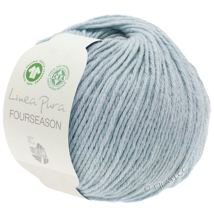 Lana Grossa FOURSEASON (Linea Pura) | 01-lys blå