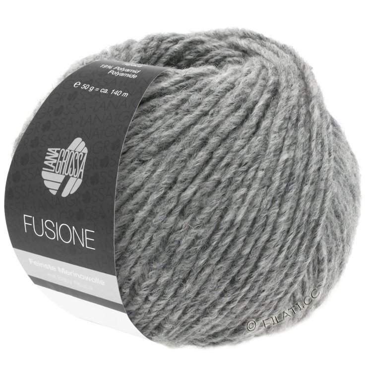 Lana Grossa FUSIONE | 01-lys grå meleret