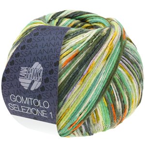Lana Grossa GOMITOLO SELEZIONE 1 | 1003-lys grøn/gul/smaragd/oliven/grå/orange/mosgrøn/mørk grøn
