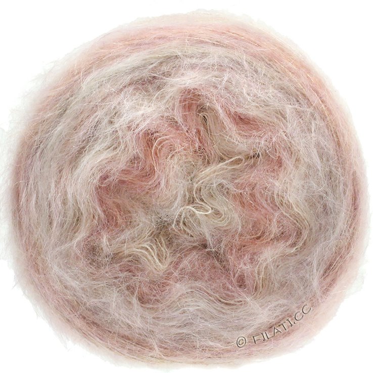 Lana Grossa GOMITOLO SILKHAIR | 201-rosa/beige meleret
